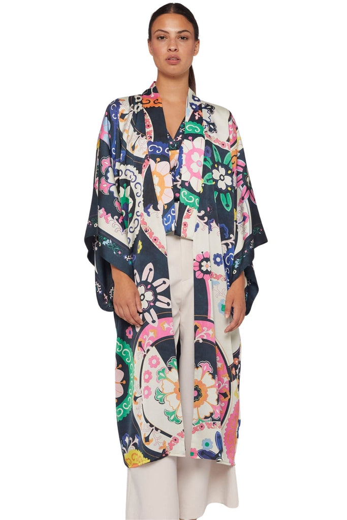 Vilagallo Coat Kimono Suzani