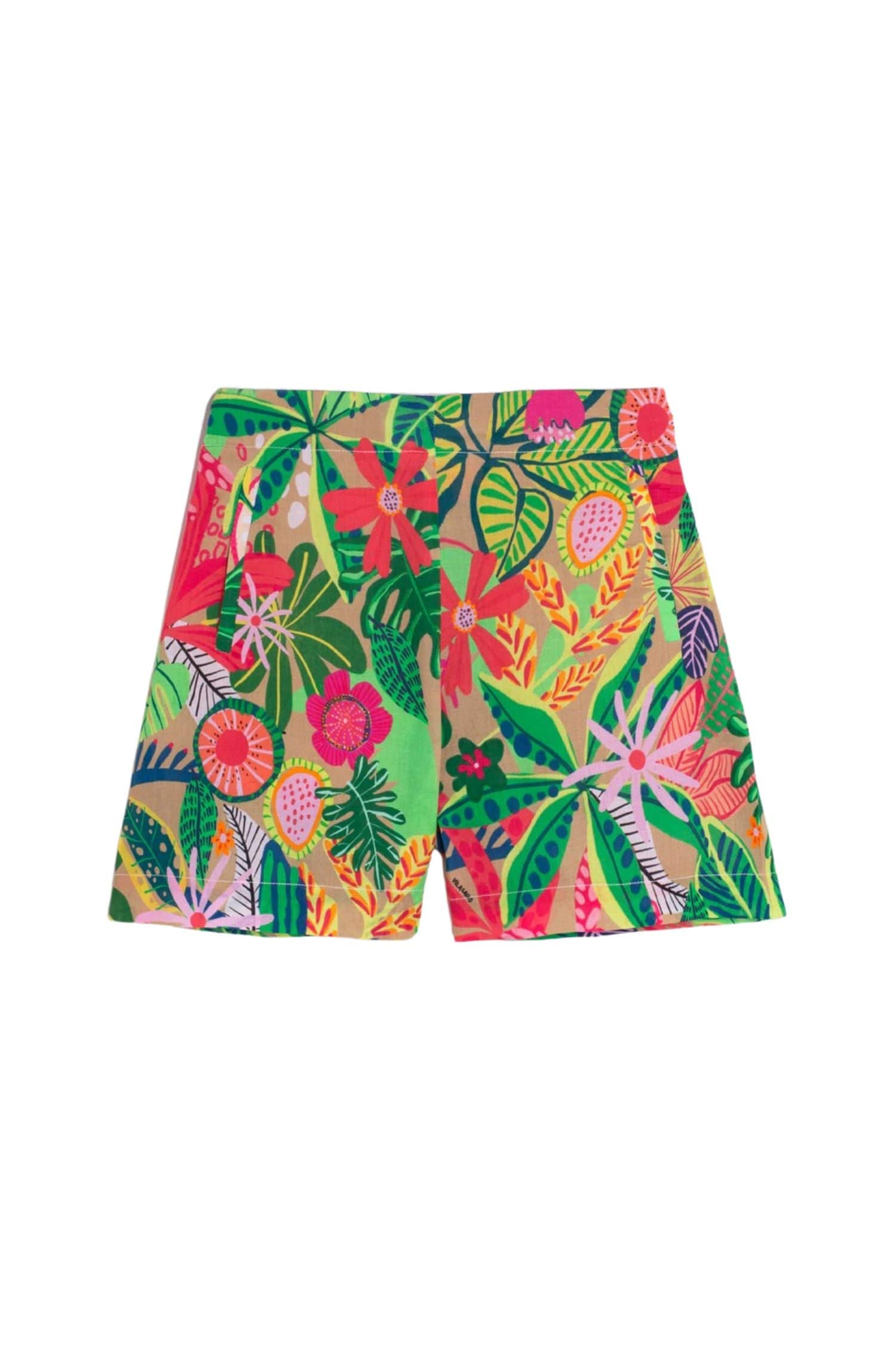 Vilagallo Short Sandra Tropical Print