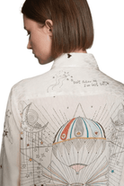 Vilagallo Irina Button Down Shirt Hot Air Balloon Print