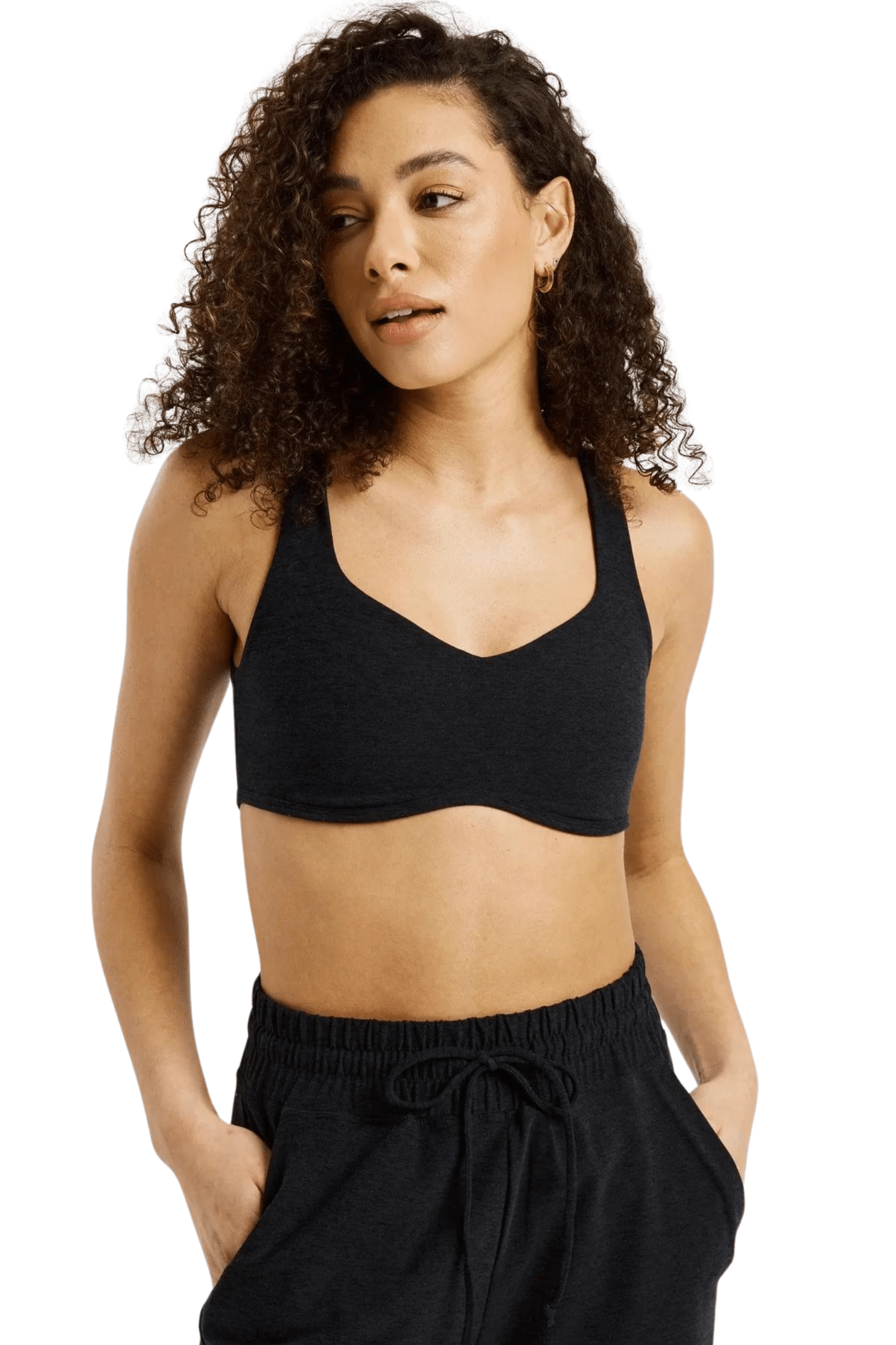 Year of Ours The Isadora Bra Heather Black