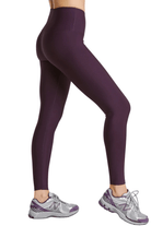 Year of Ours Recycled High Rise Sport Legging Deep Plum