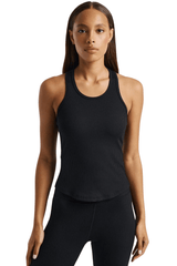 Year of Ours Sporty Rib Tank Black