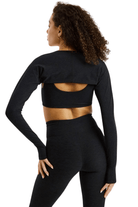 Year of Ours Stretch Shrug Heather Black