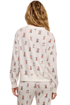 Z Supply Elle Puppy Love Long Sleeve Top Vanilla Ice