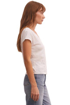 Z Supply Modern V-Neck Tee White