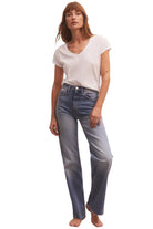 Z Supply Modern V-Neck Tee White