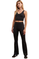 Z Supply V-Neck Longline Tank Black