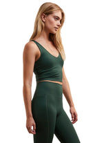 Z Supply V-Neck Longline Tank Cyprus Green