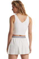 Z Supply V-Neck Longline Tank White