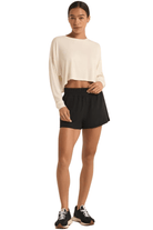 Z Supply Layer On Rib LS Top Sea Salt