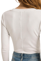 Z Supply Sirena Rib Long Sleeve Tee White