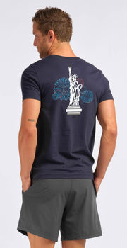 Rhone Fourth of July Element Tee Navy
