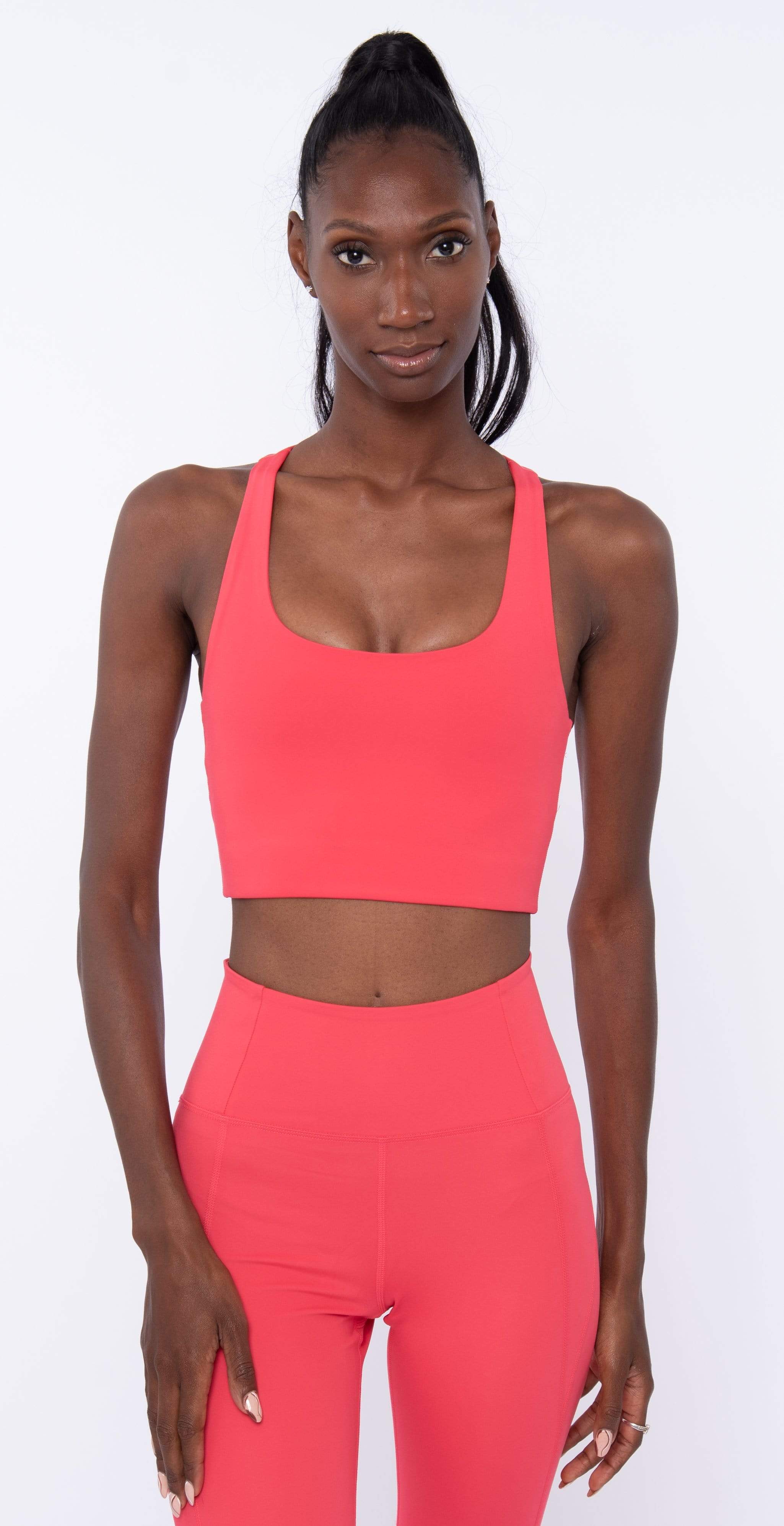 Girlfriend Collective Tommy Cropped Bra Plum