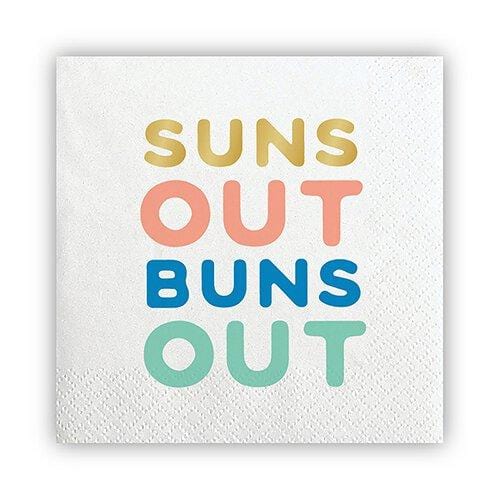 Slant Suns Out Cocktail Napkin