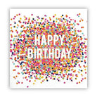 Slant Happy Birthday Confetti Cocktail Napkin