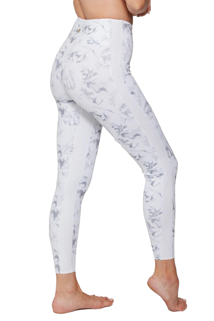 Aurum Activewear Sharp Floral Legging White