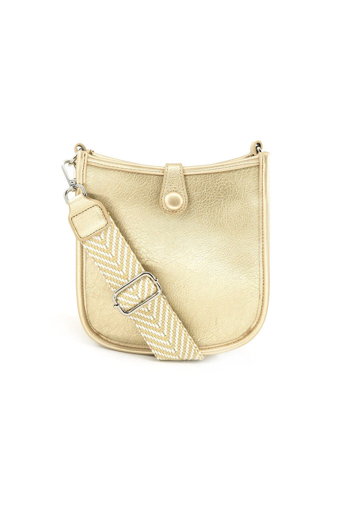 BC Handbags Mini Messenger Bag Gold