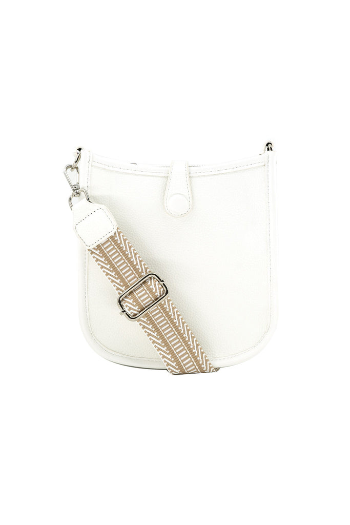 BC Handbags Mini Messenger Bag White