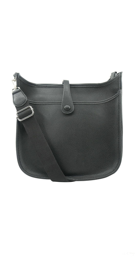 BC Handbags Large Messenger Bag Black