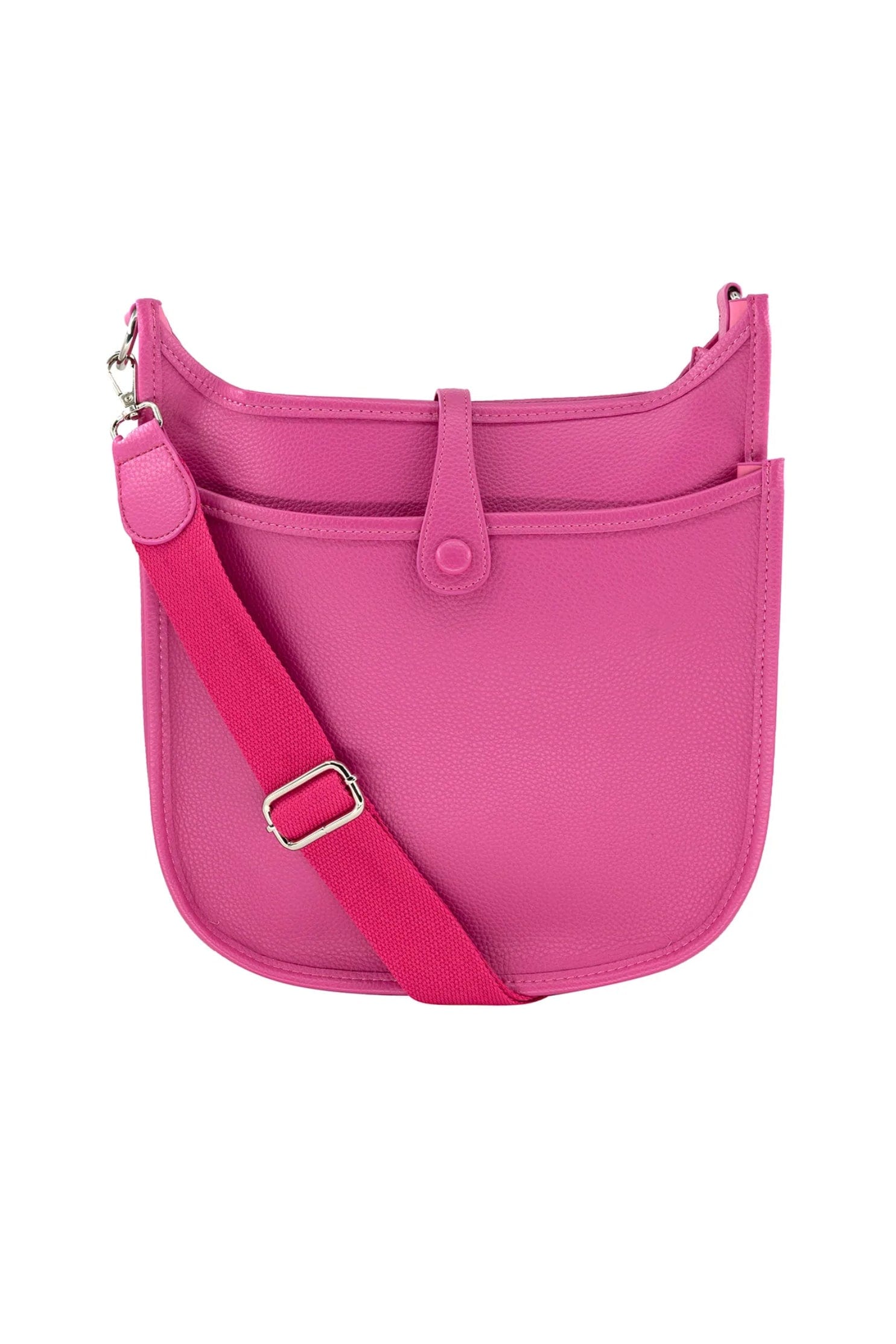 BC Handbags Large Messenger Bag Fuchsia