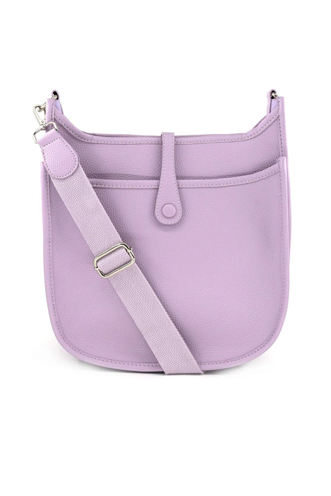 BC Handbags Large Messenger Bag Lilac