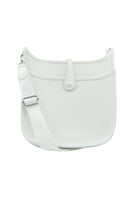 BC Handbags Large Messenger Bag White