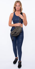 BC Handbags Large Nylon Fanny Pack Olive