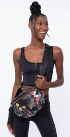 BC Handbags Large Nylon Fanny Pack Multi