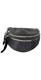 BC Handbags Nylon Fanny Pack Black Camo