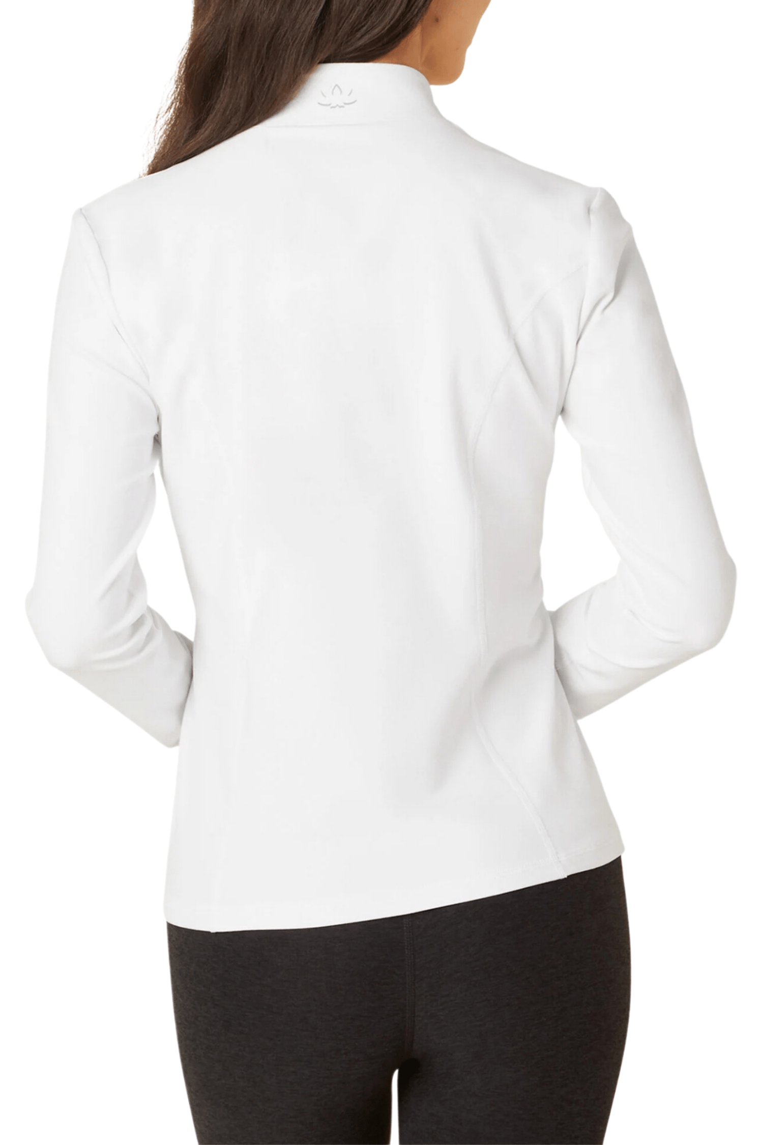 Beyond Yoga Spacedye On The Go Mock Neck Jacket Cloud White