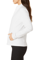Beyond Yoga Spacedye On The Go Mock Neck Jacket Cloud White
