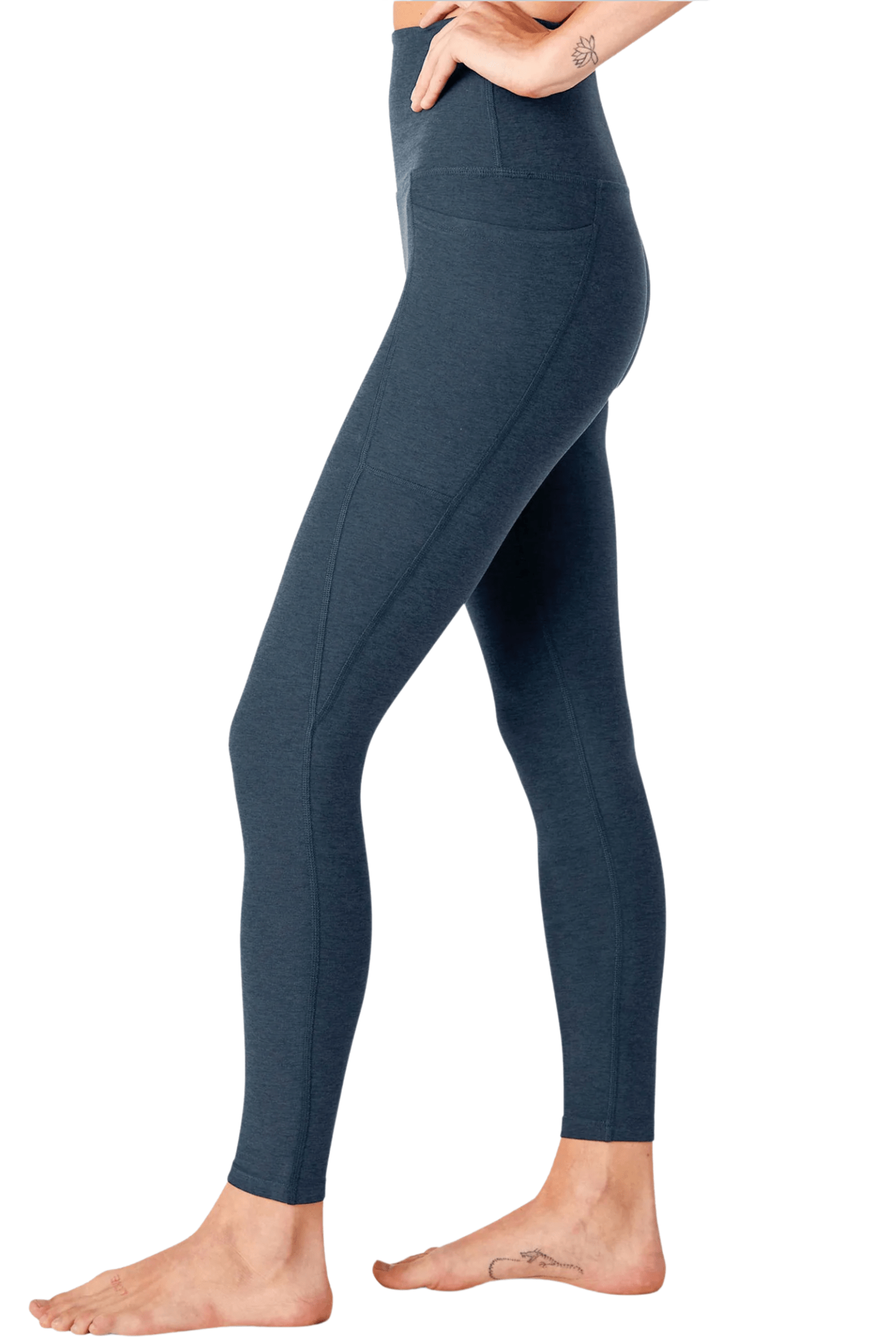 Beyond Yoga Out of Pocket High Waisted Midi Legging Nocturnal Navy