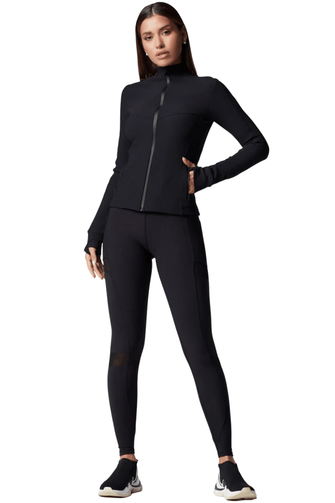 Blanc Noir Directional Fitted Jacket Black