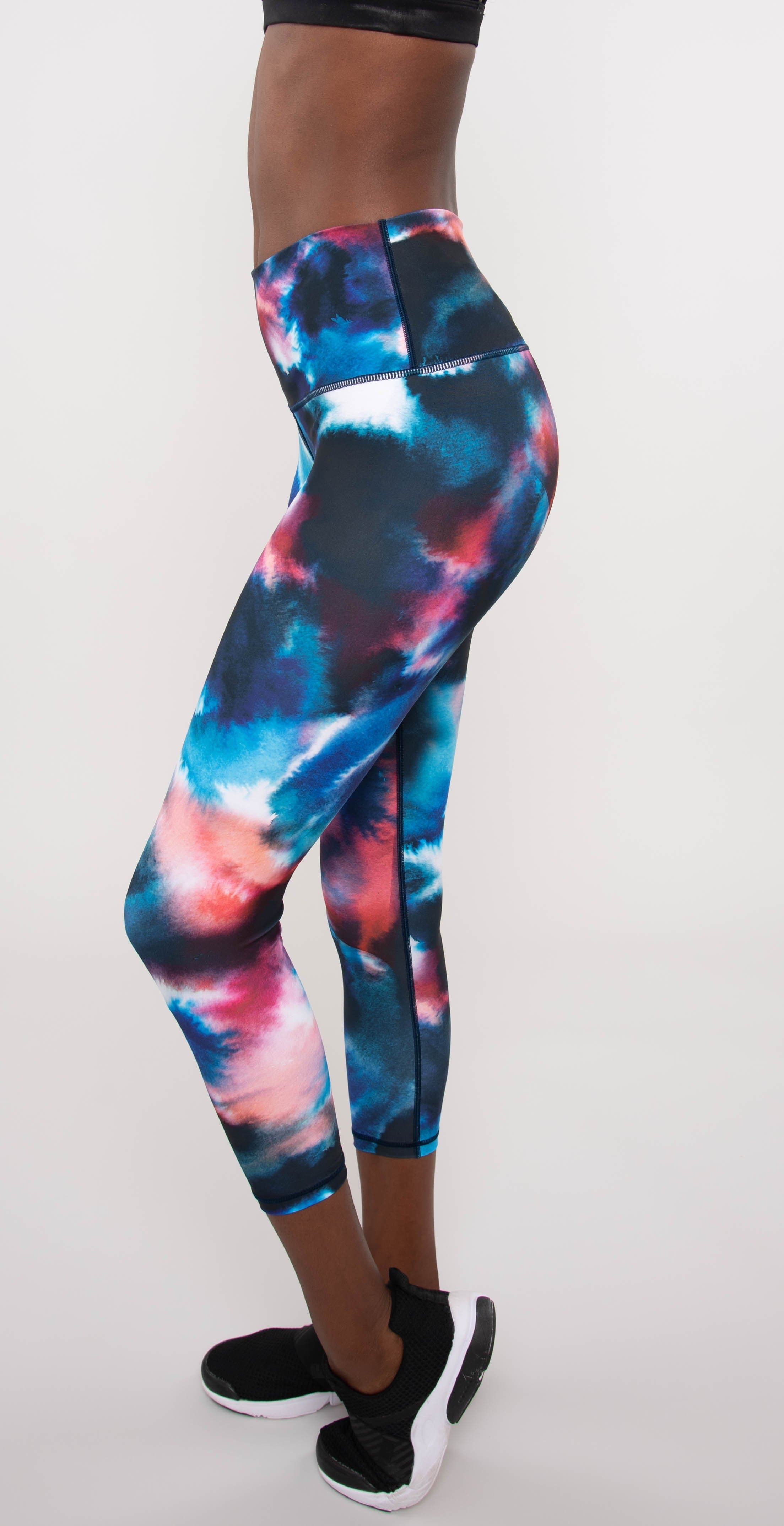 Catleya Jimi 7/8 High Waist Leggings Navy Tie Dye