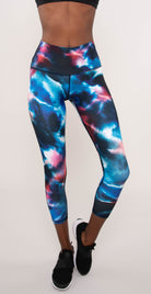 Catleya Jimi 7/8 High Waist Leggings Navy Tie Dye
