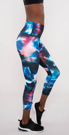 Catleya Jimi 7/8 High Waist Leggings Navy Tie Dye