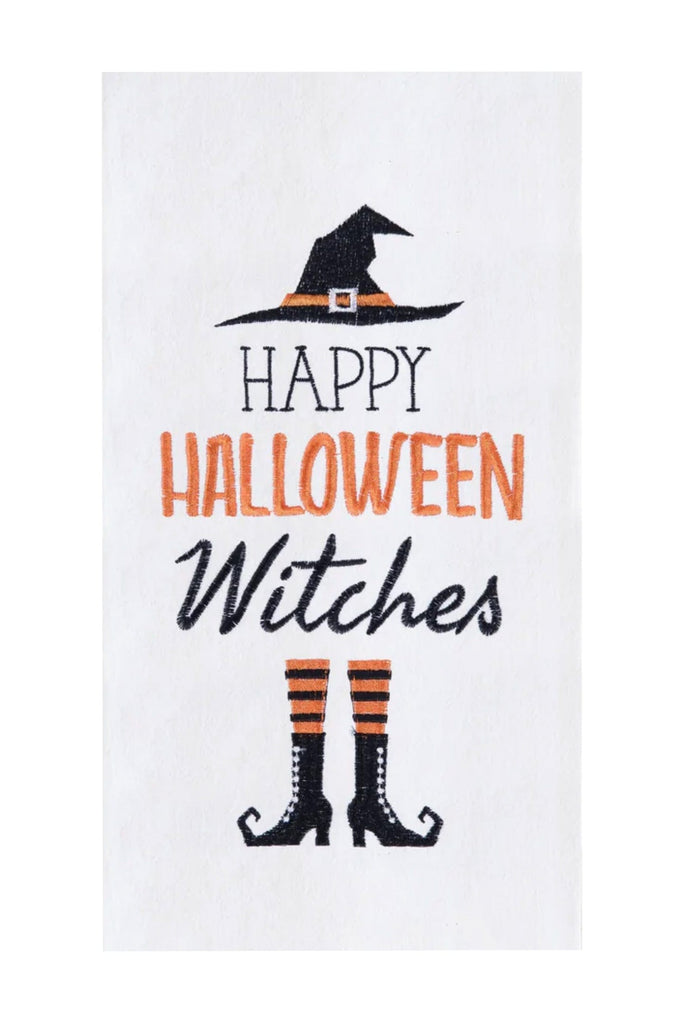 C&F Kitchen Towel Happy Halloween Witches