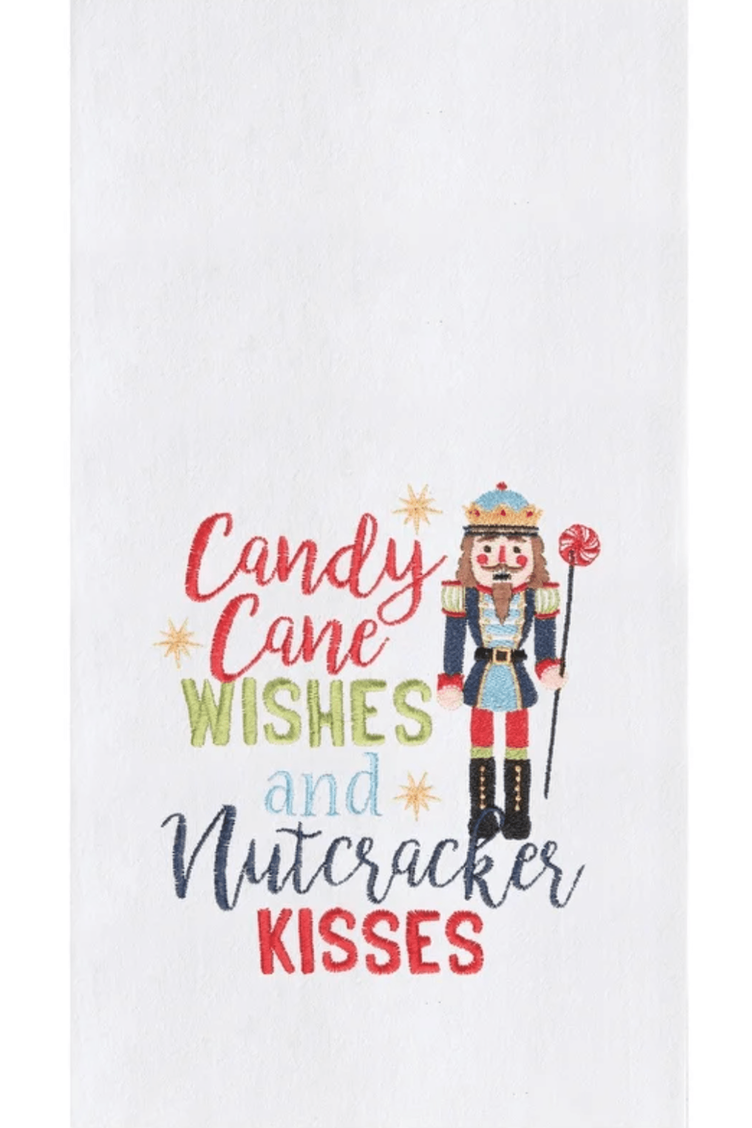 C&F Kitchen Towel Nutcracker Kisses