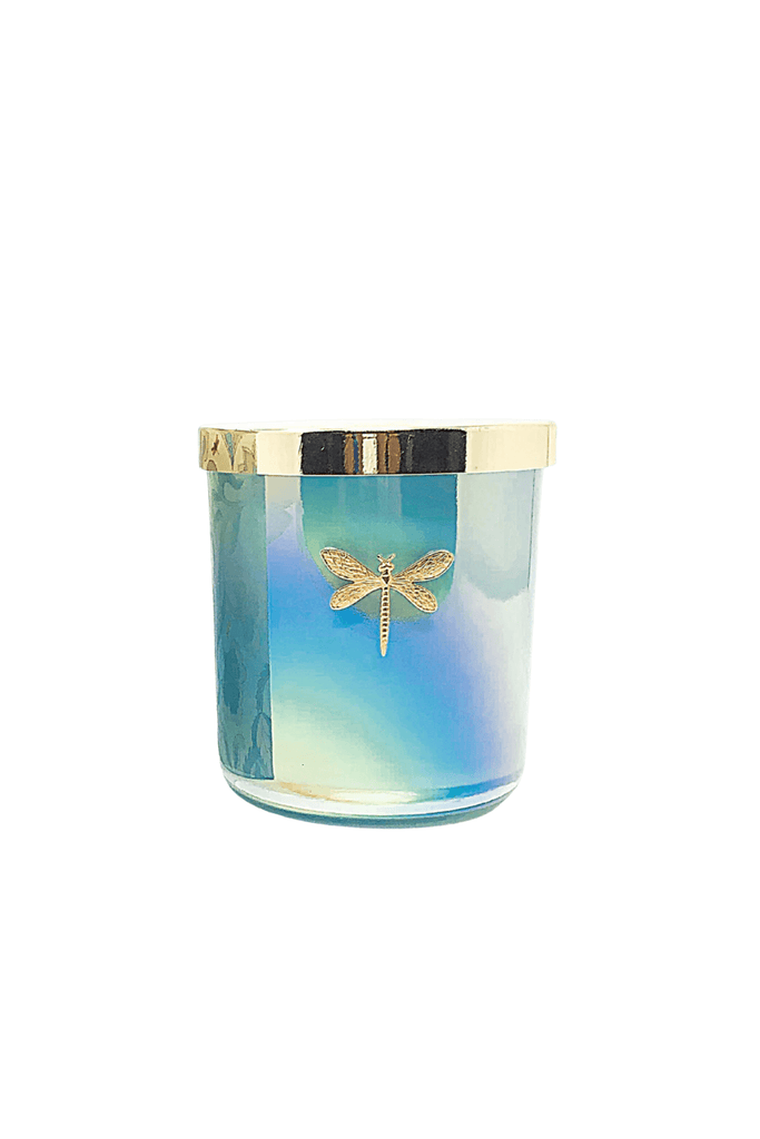 Dragonfly Fragrances Gia Candle Iridescent Aqua Lemon & Green Tea