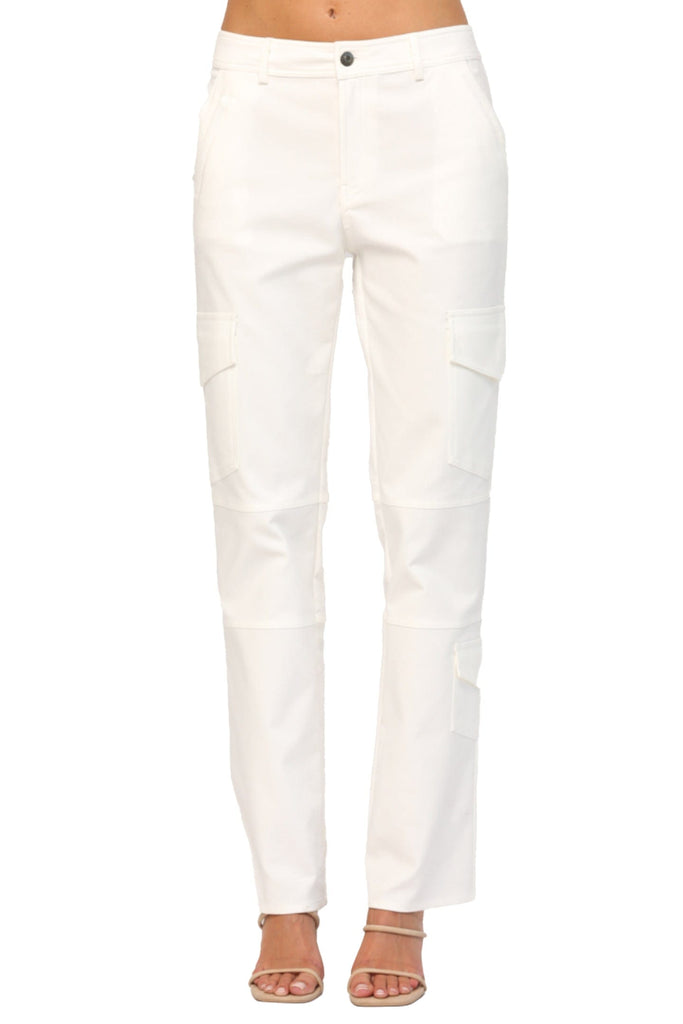 Fate By LFD Flap Pocket Straight Cargo Pants White