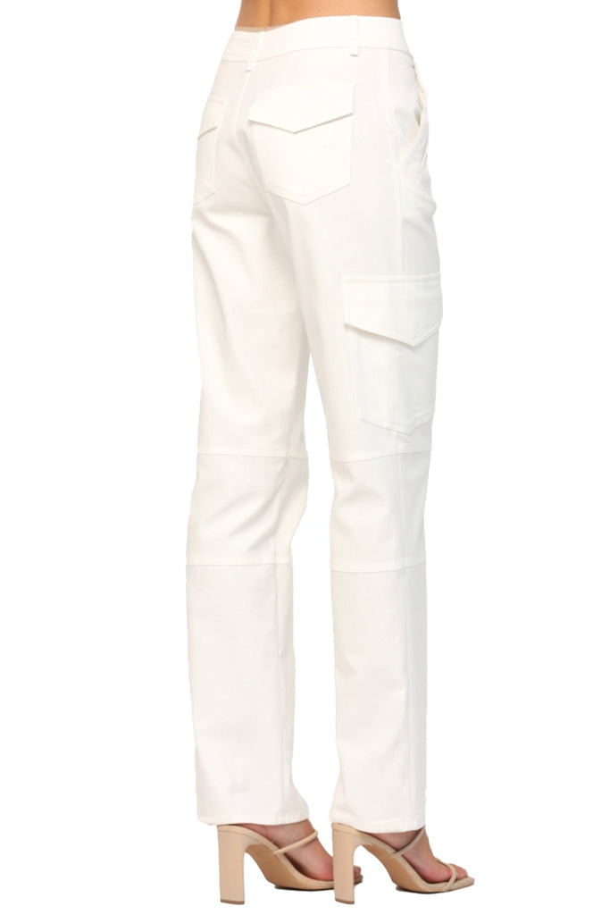 Fate By LFD Flap Pocket Straight Cargo Pants White