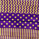 Gameday Hair Tie Set - Purple/Gold