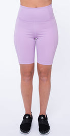 Girlfriend Collective High-Rise Bike Short Lilac