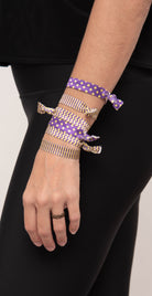 Gameday Hair Tie Set - Purple/Gold
