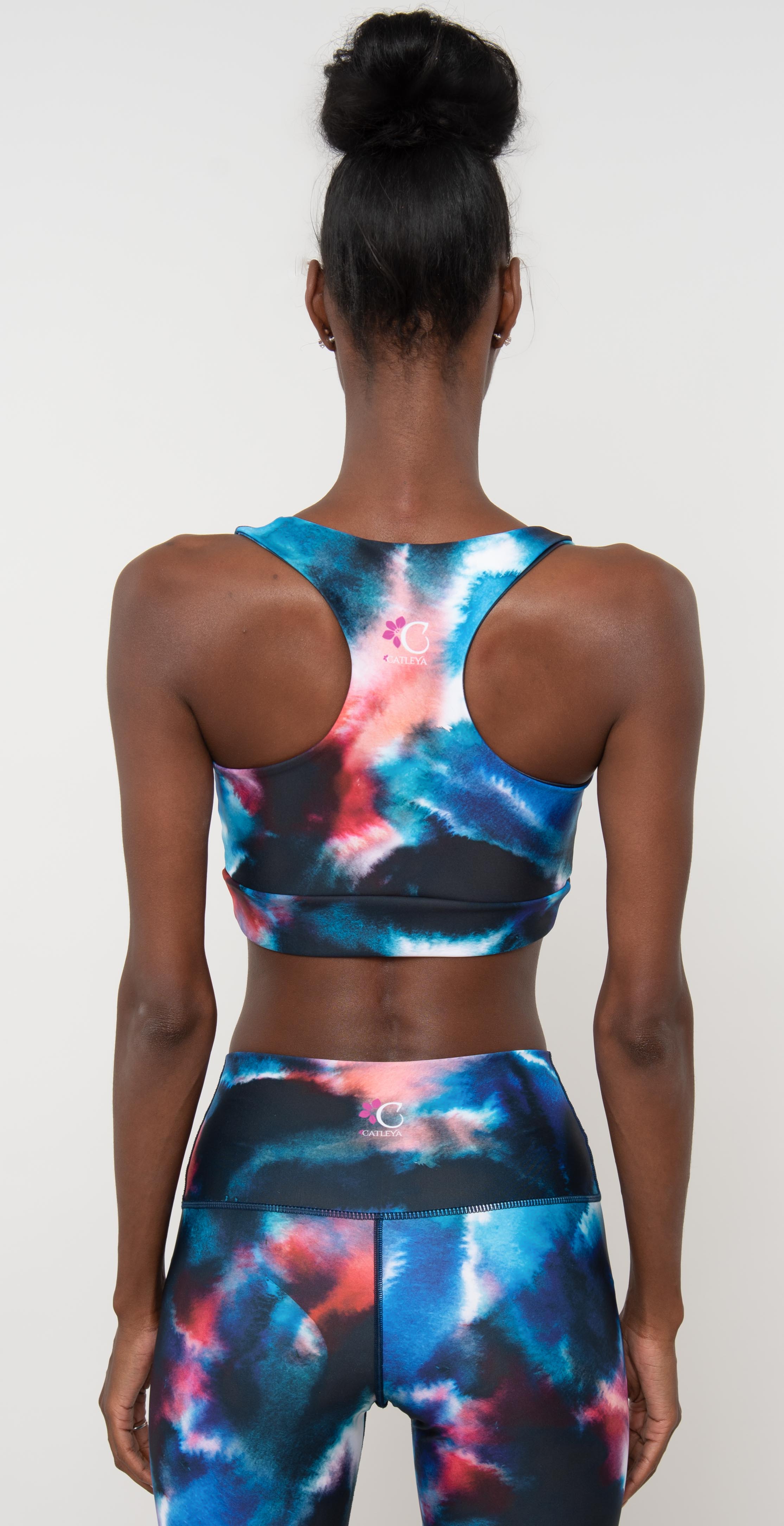 Catleya Izzy Sports Bra Navy Tie Dye