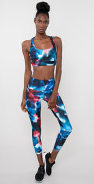 Catleya Izzy Sports Bra Navy Tie Dye