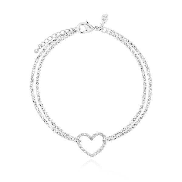 Katie Loxton Leyla Silver Heart Bracelet