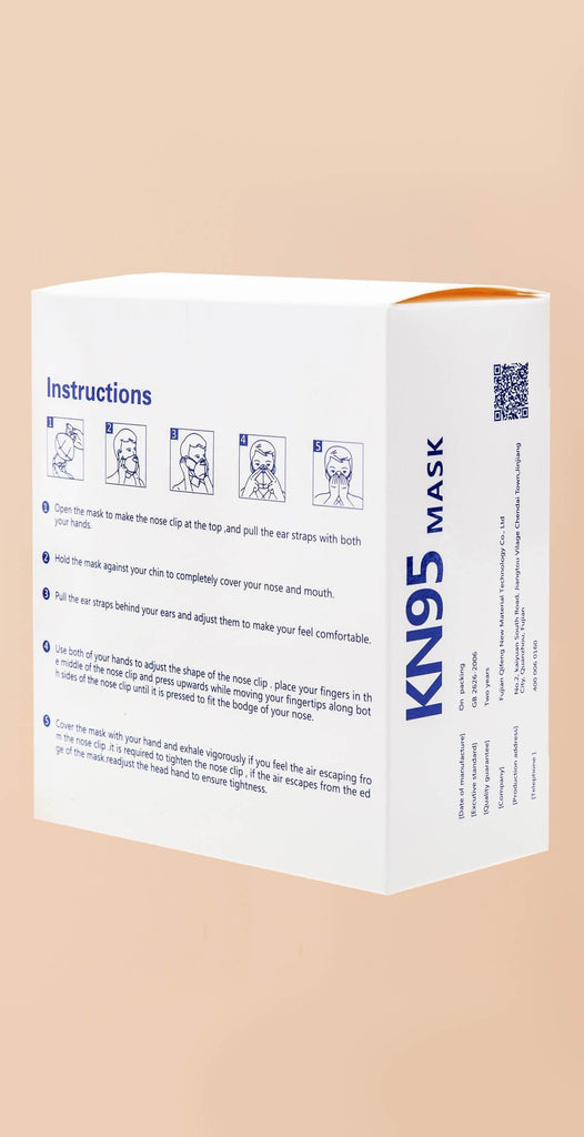 HyFyve KN95 Face Mask non-medical Box of 10 white