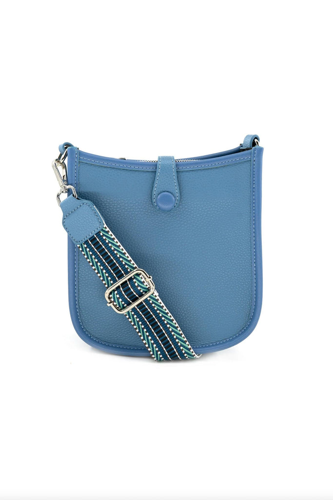 BC Handbags Mini Messenger Bag Light Blue