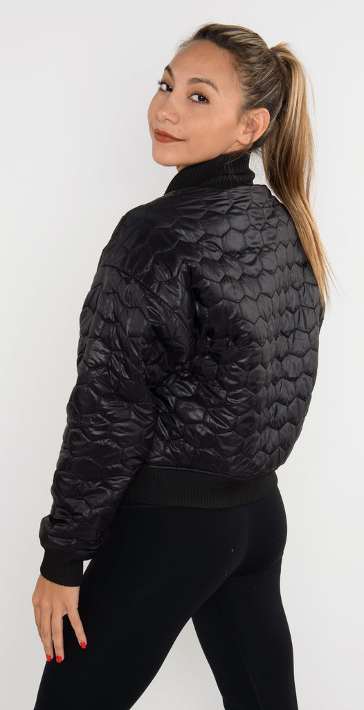 Twenty Montr̩al Mcgill Hexagon Short Puff Jacket Black